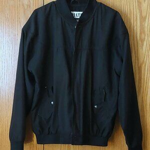 Black Bomber Varsity Jacket